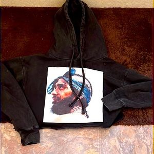 Nipsie Hussle Crop Top Hoodie